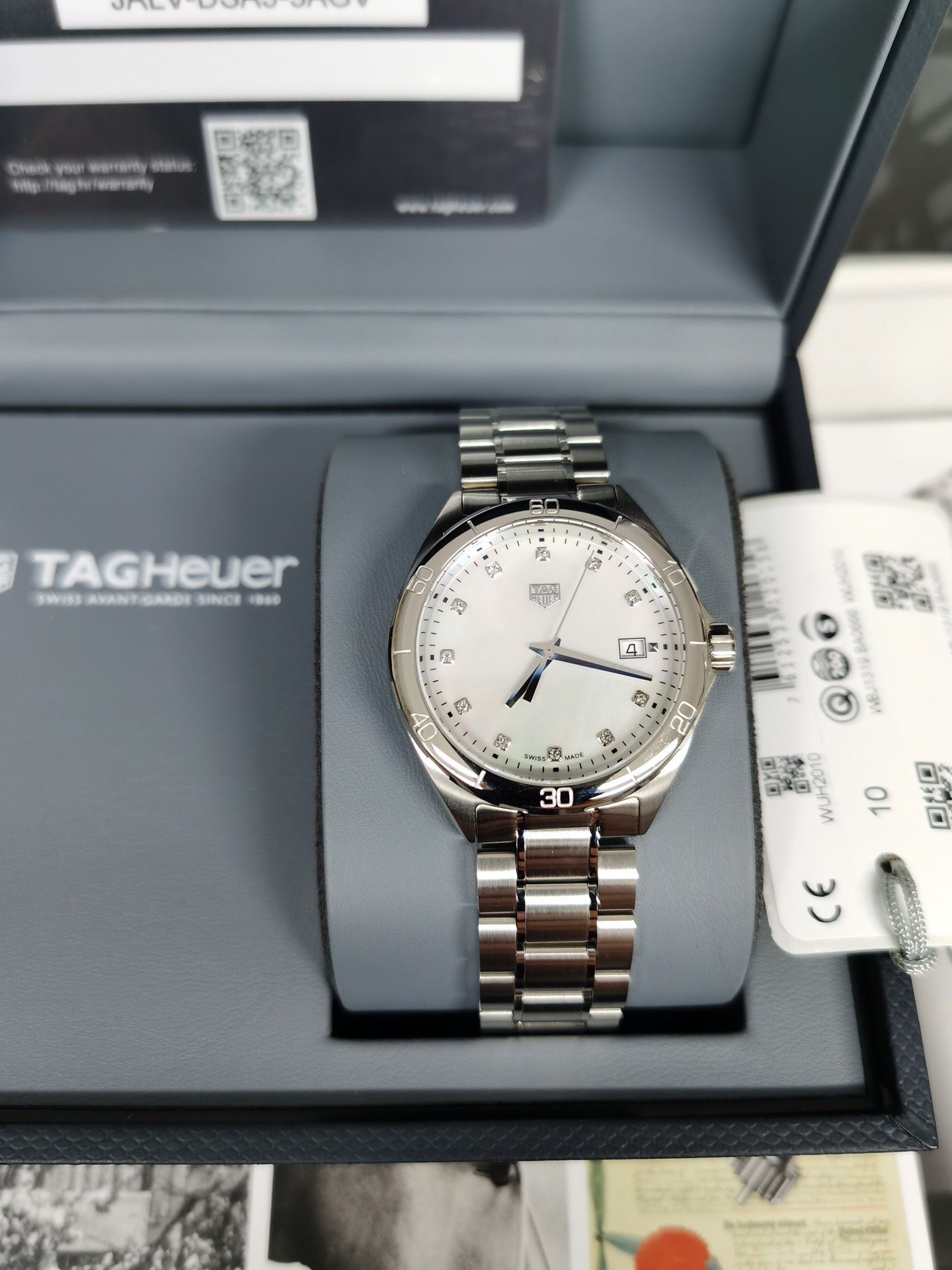 TAG Heuer F1 Replica Horloge voor Dames | AAA Kwaliteit met Diamanten 1074390495 - front view | Tag Heuer